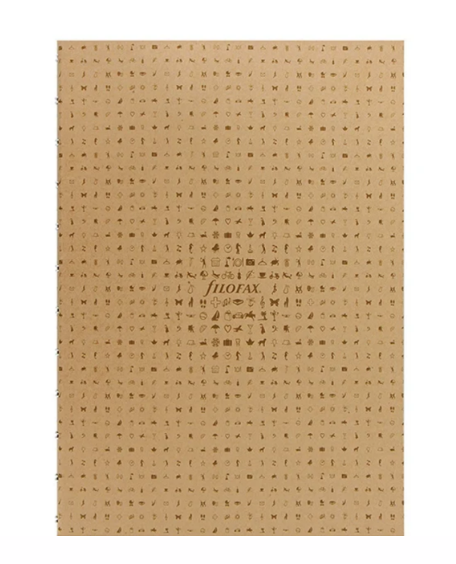 

Блокнот-тетрадь Filofax Icon Folio Refill Ruled Kraft спираль A5 148х210, 9120771