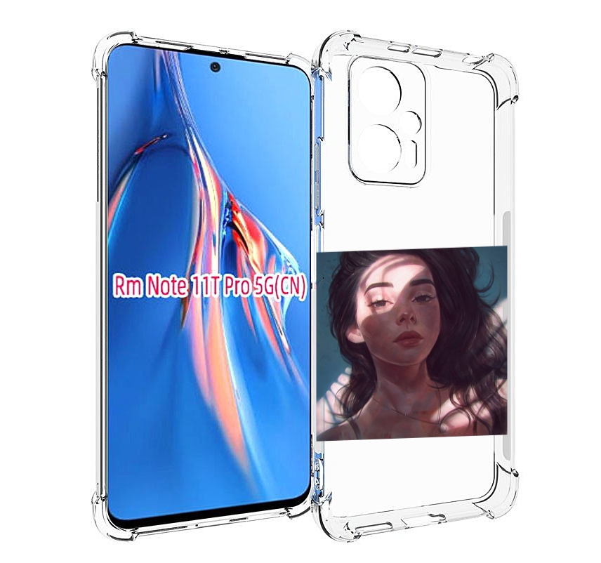 

Чехол MyPads девушка-в-лучах женский для Xiaomi Redmi Note 11T Pro / 11T Pro Plus / Poc..., Прозрачный, Tocco