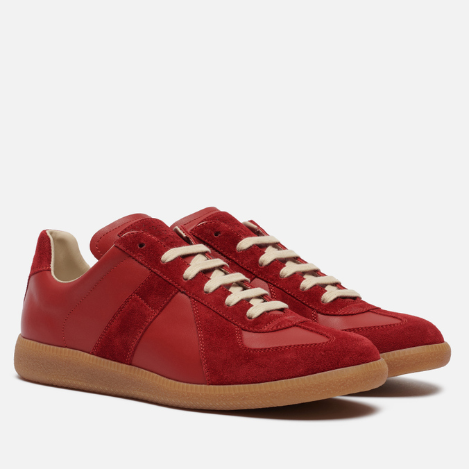 фото Кроссовки мужские maison margiela replica low top carry over красные 44 eu