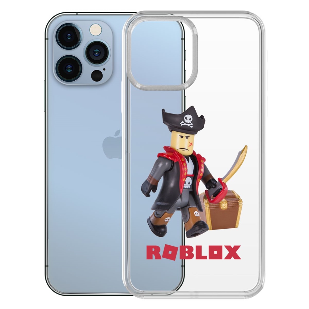 

Чехол-накладка Krutoff Clear Case Roblox-Капитан Ярость для iPhone 13 Pro, Прозрачный