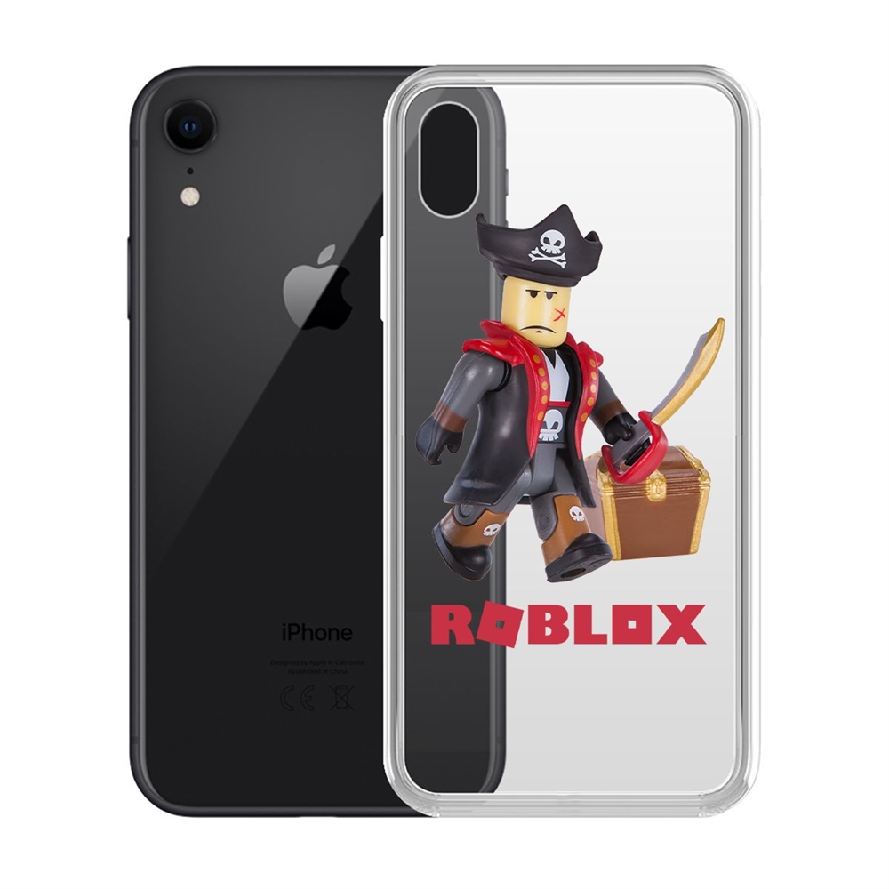 

Чехол-накладка Krutoff Clear Case Roblox-Капитан Ярость для iPhone XR, Прозрачный