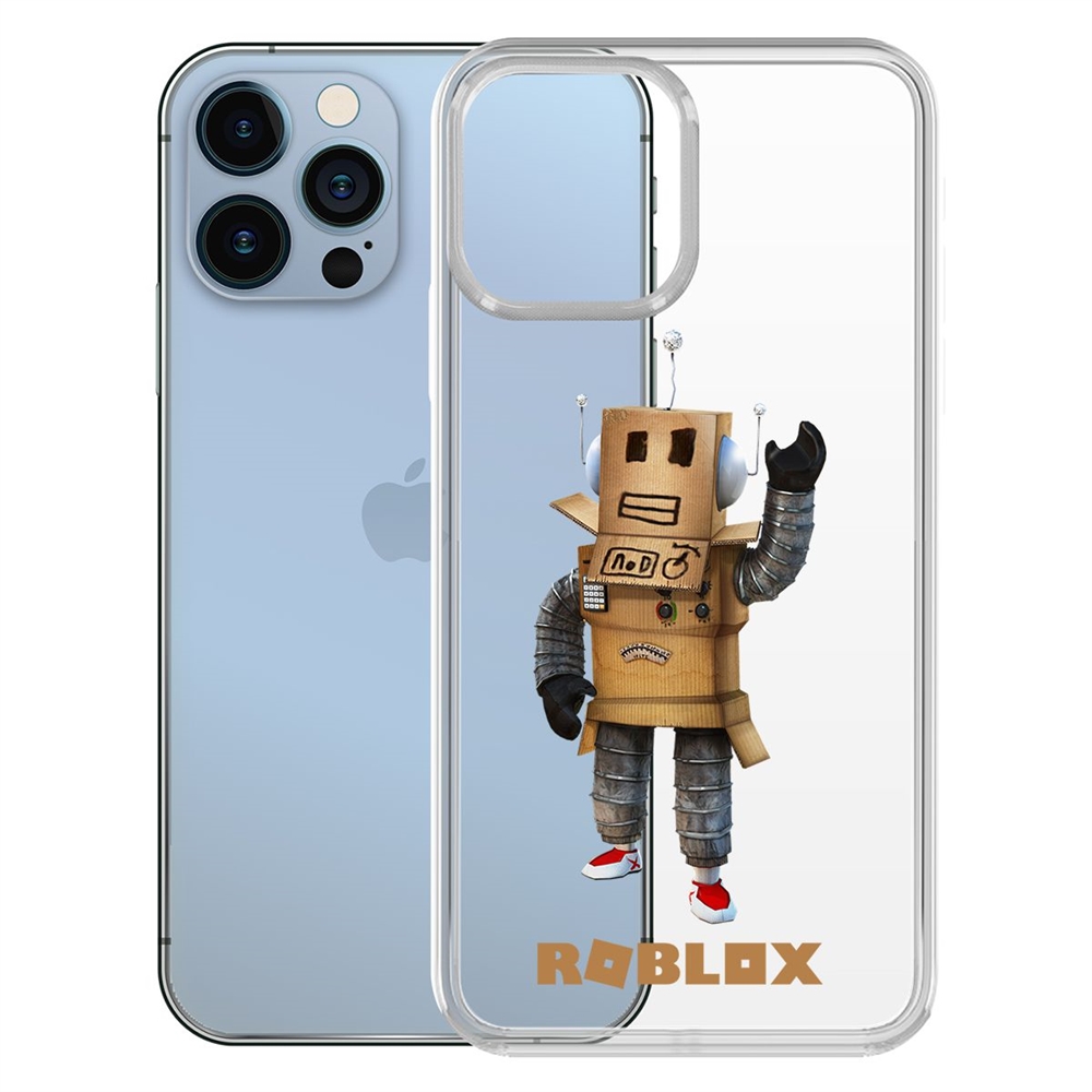 

Чехол-накладка Krutoff Clear Case Roblox-Мистер Робот для iPhone 13 Pro, Прозрачный