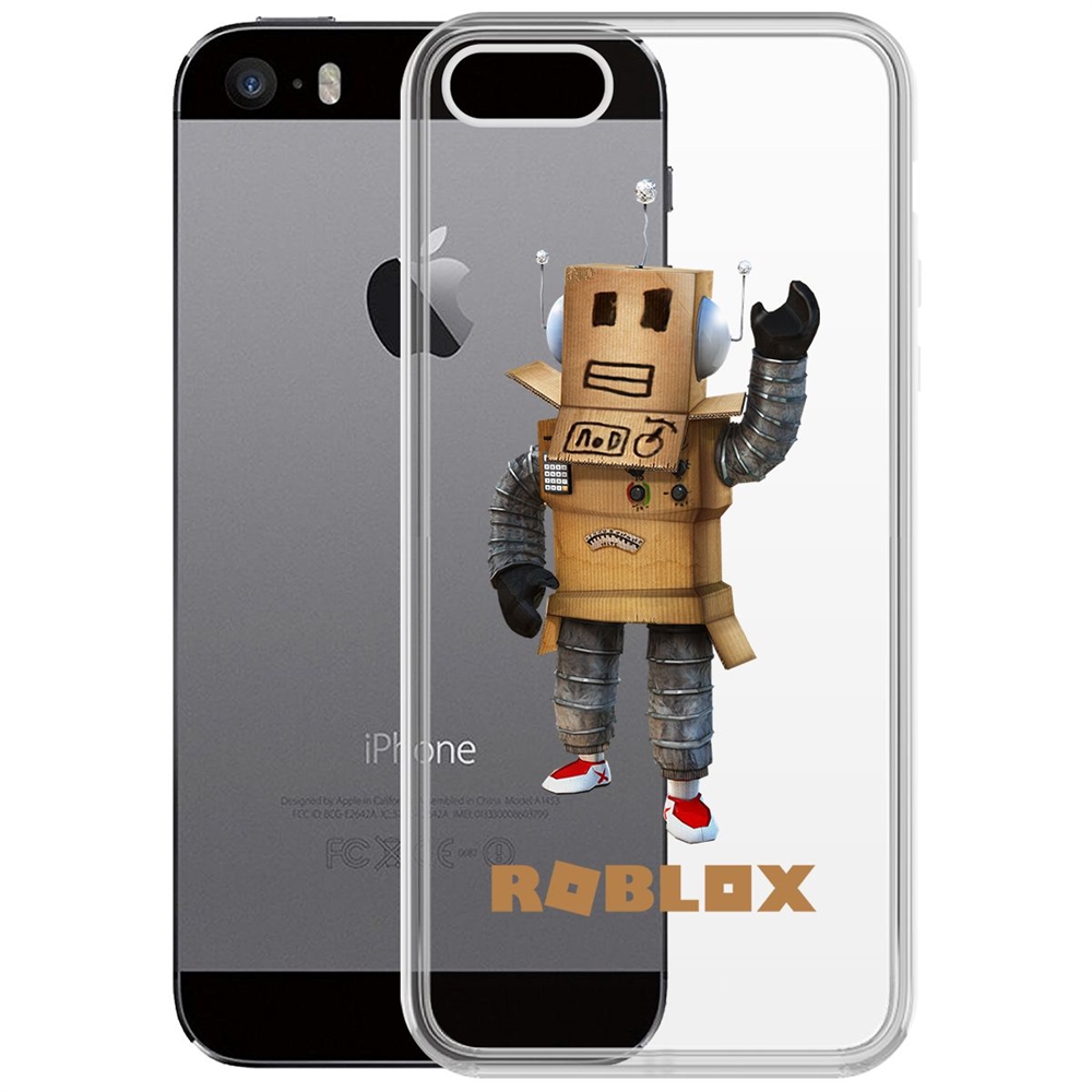 

Чехол-накладка Krutoff Clear Case Roblox-Мистер Робот для iPhone 5/5s, Прозрачный