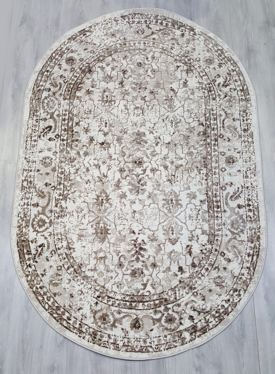 фото Ковер sofia rugs nova 4432a овал с.коричневый/кремовый 80x150