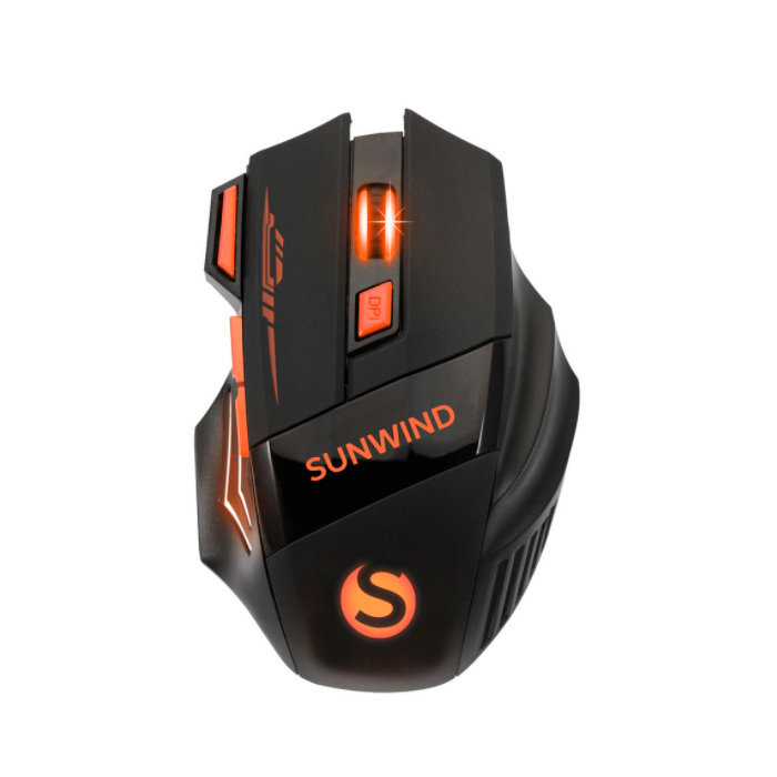 Беспроводная игровая мышь SUNWIND SW-M715GW Black (HM-X7W)