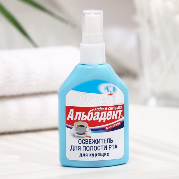 

Освежитель полости рта Альбадент кофе и сигарета, 35 мл