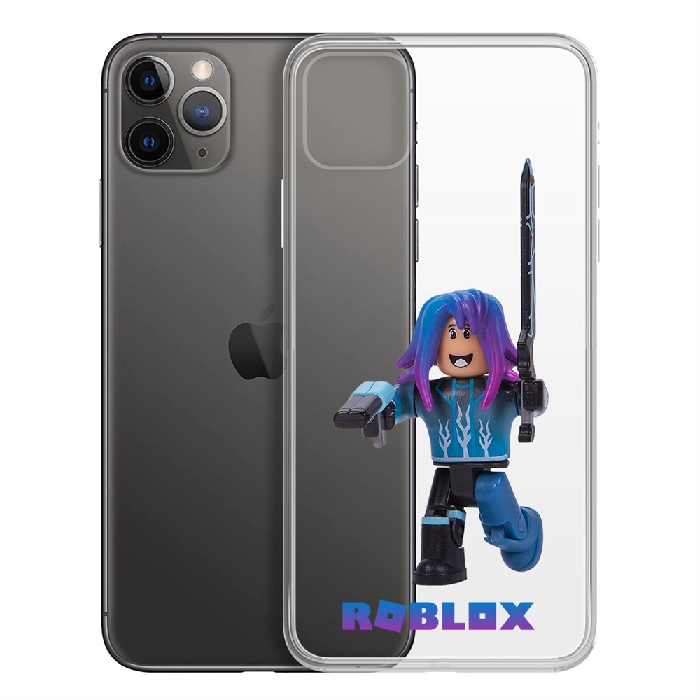 

Чехол-накладка Krutoff Clear Case Roblox-Паркурщик для iPhone 11 Pro Max, Прозрачный