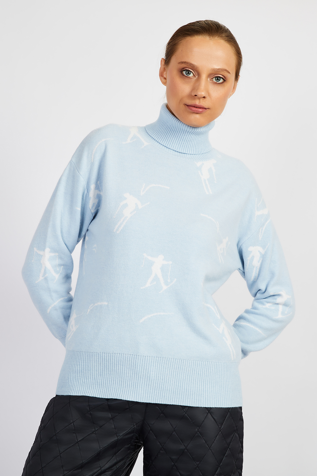 

Свитер женский Baon B1322578 голубой M, B1322578