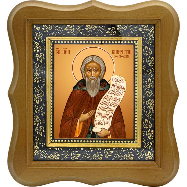 

Викентий Вологодский преподобный. Икона на холсте.