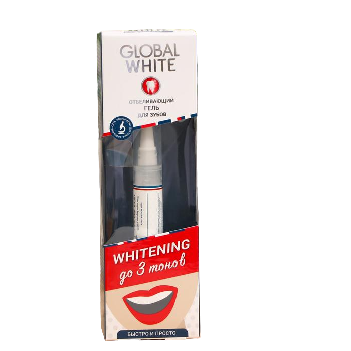 Карандаш отбеливающий для зубов Global White, 5 мл white secret отбеливающий порошок для зубов snow 70