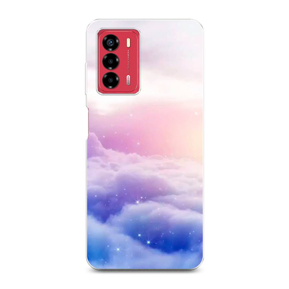 

Чехол на ZTE Blade A72 "Небеса", Голубой;белый;розовый, 135650-2