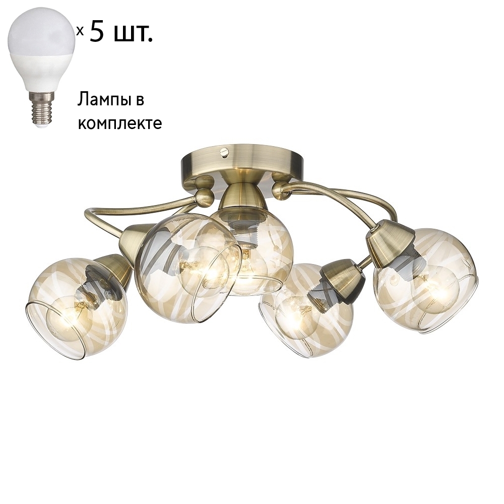 

Люстра Velante 216-507-05 с лампочками, 216-507-05+Lamps
