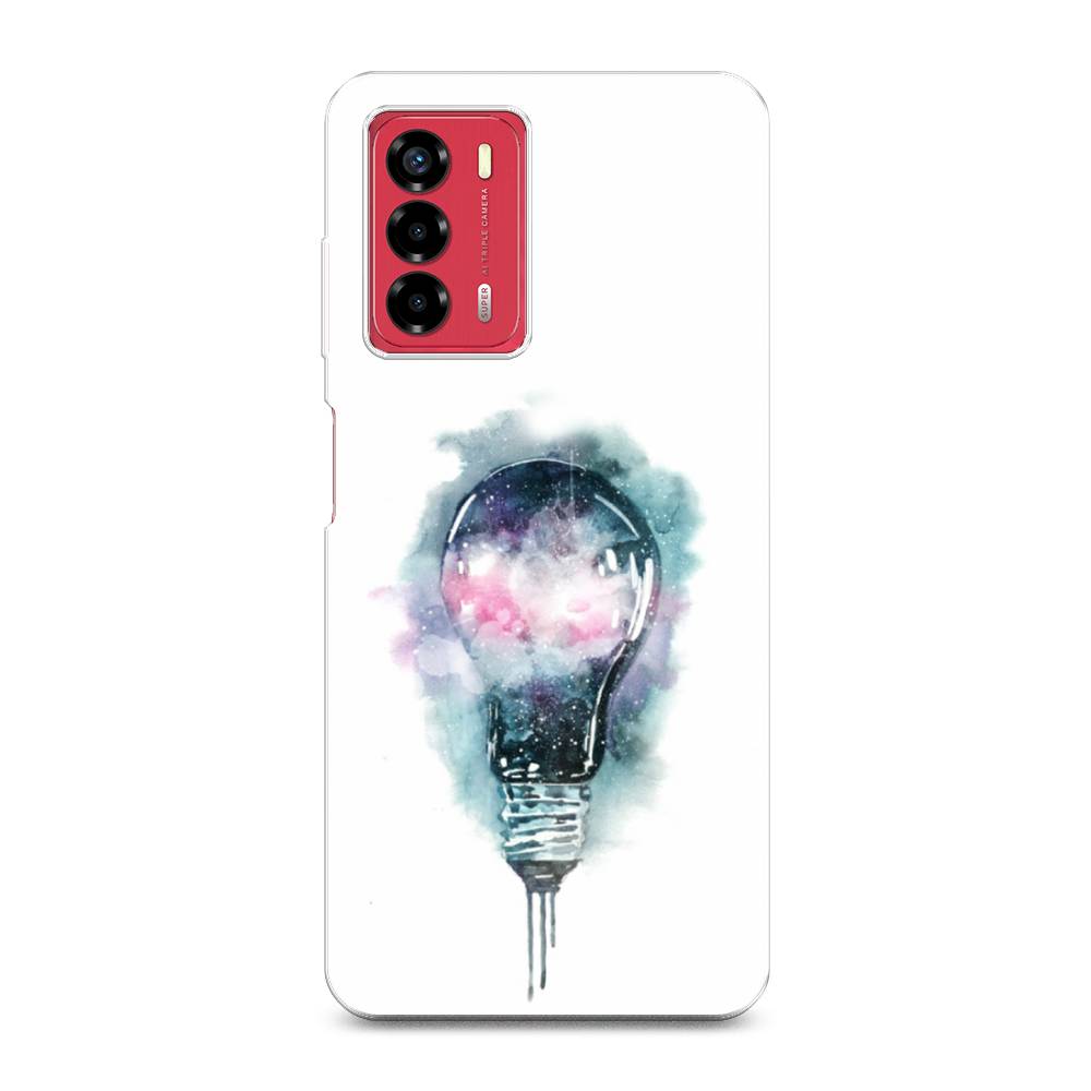 

Чехол на ZTE Blade A72 "Волшебная лампа", Белый;серый, 135650-4