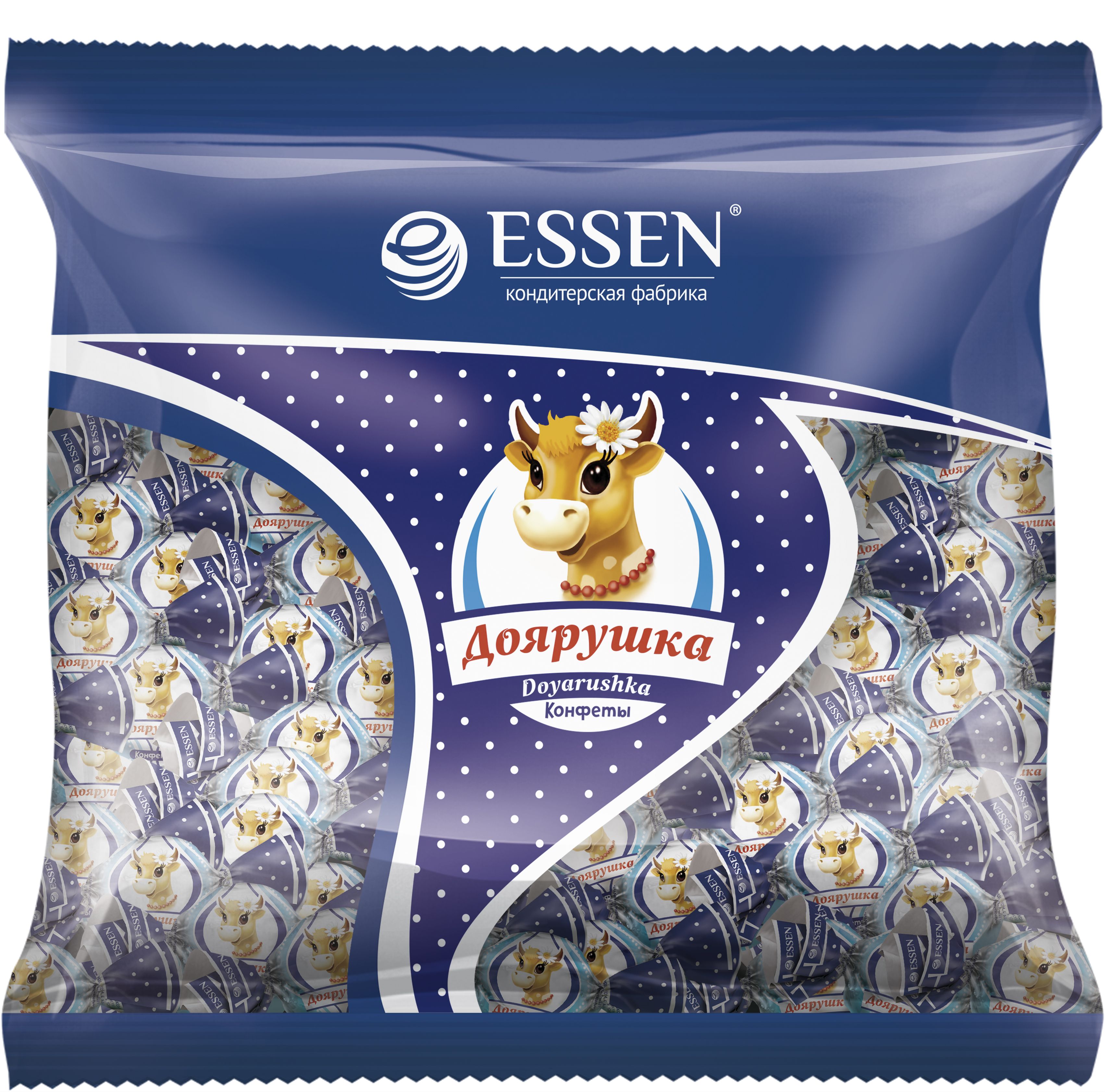 Конфеты Essen Доярушка молочные в шоколадной глазури 500 г 240₽