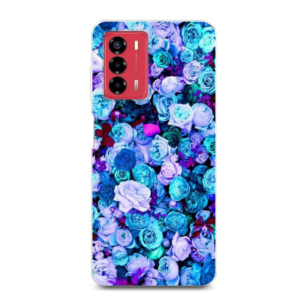 

Чехол на ZTE Blade A72 "Цветочный ковер", Фиолетовый, 135650-2