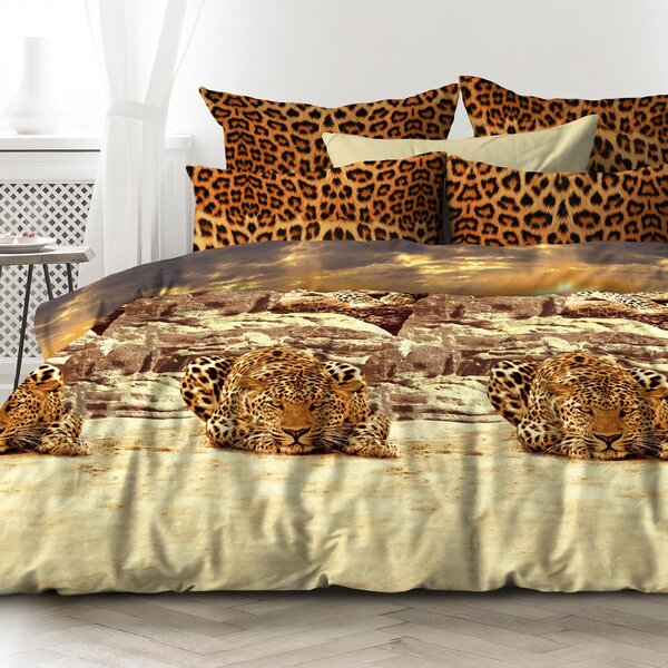 фото Комплект постельного белья "унисон" (70х70) "африканский леопард" евростандарт тейковский хбк