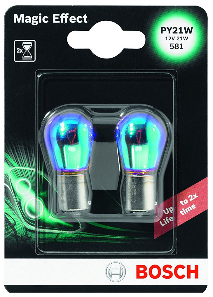 

1987301025 bosch лампа py21w 12v 21w magic effect (db)