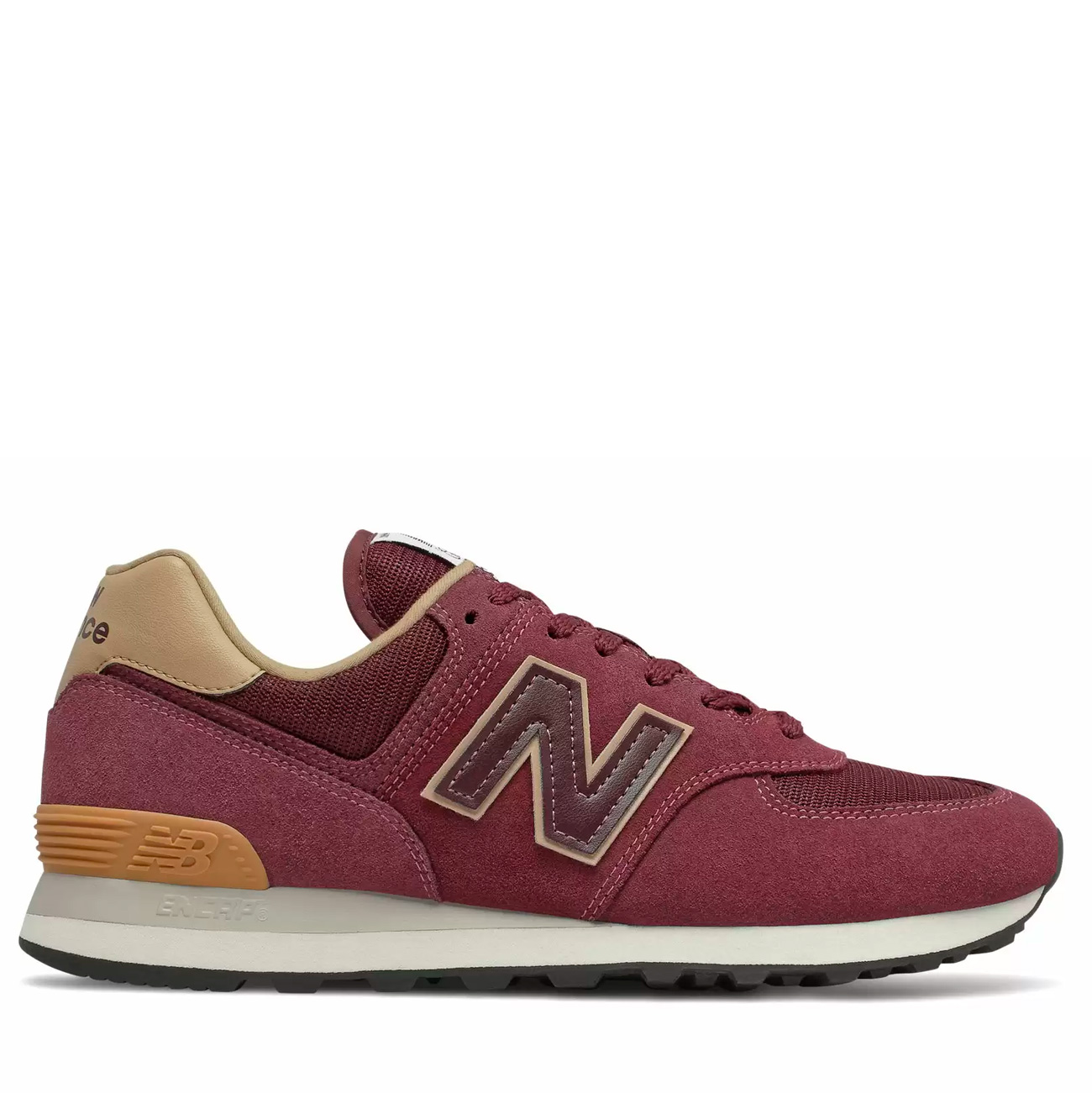 

Кроссовки мужские New Balance ML574BG2/D бордовые 40.5 EU, Бордовый, ML574BG2/D