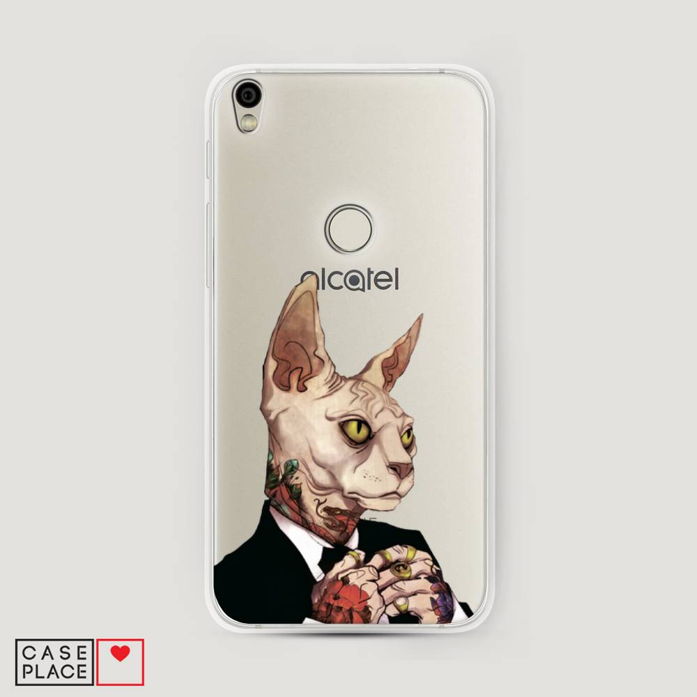 

Чехол Awog на Alcatel Shine Lite / Алкатель Shine Lite "Татуированный сфинкс", 170350-7