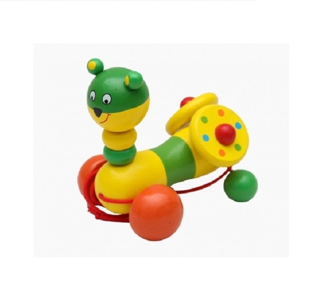 

Деревянная игрушка-каталка Веселые ребята