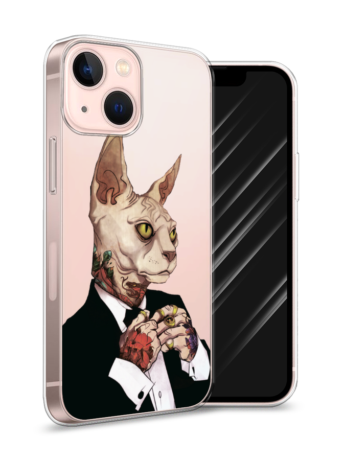 

Чехол Awog на Apple iPhone 13 mini / Айфон 13 mini "Татуированный сфинкс", Разноцветный, 14150-7