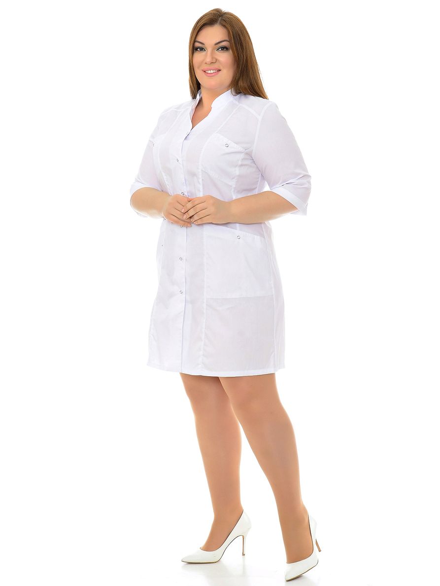 фото Халат медицинский женский medicalwear эльза 002 белый 56 ru
