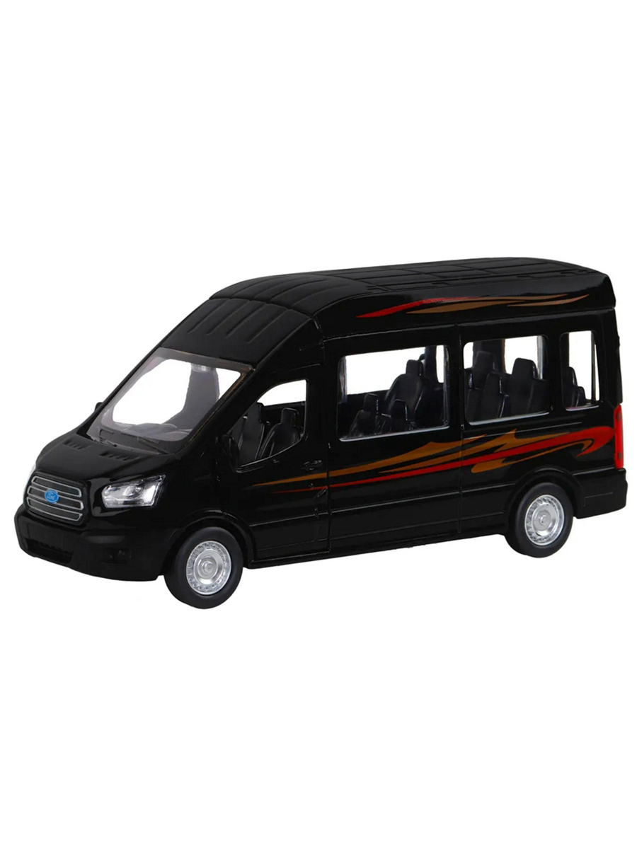 

Модель машины 1:52 Ford Transit (11,5см) инерция Черный