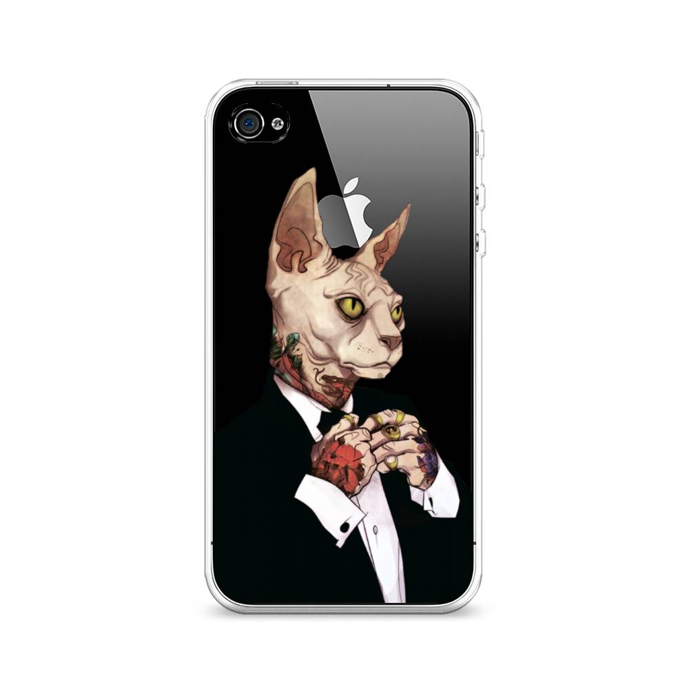 

Чехол Awog на Apple iPhone 4 / Айфон 4 "Татуированный сфинкс", Разноцветный, 10150-7