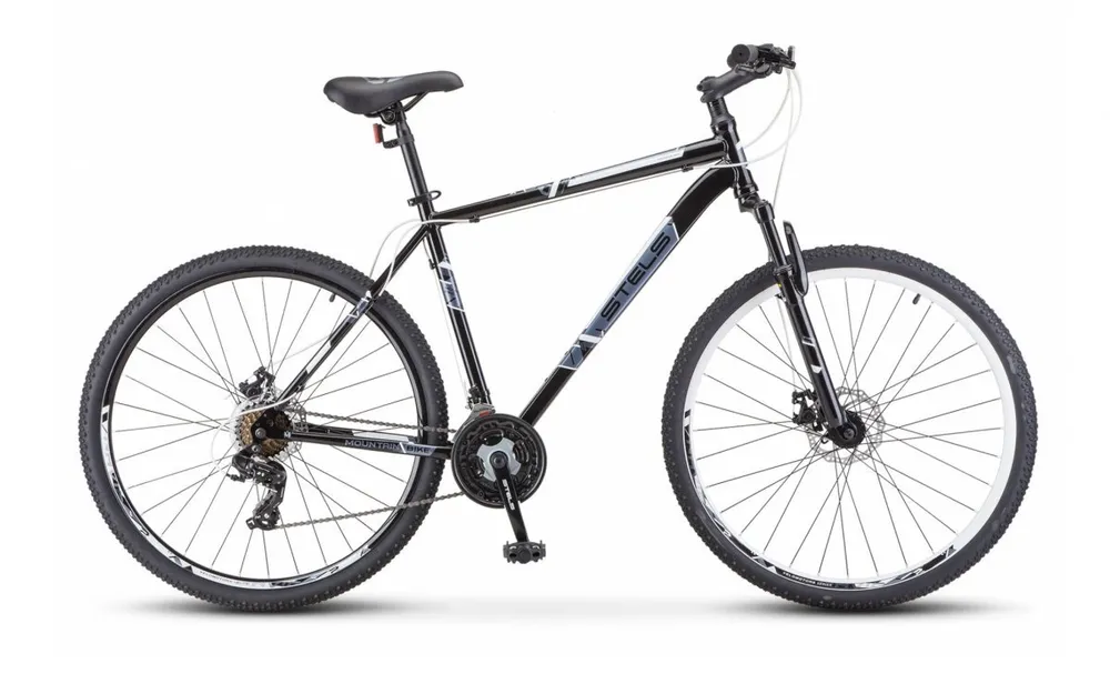 фото Велосипед 27.5 stels navigator 700 md f020 (рама 17.5) черный/белый