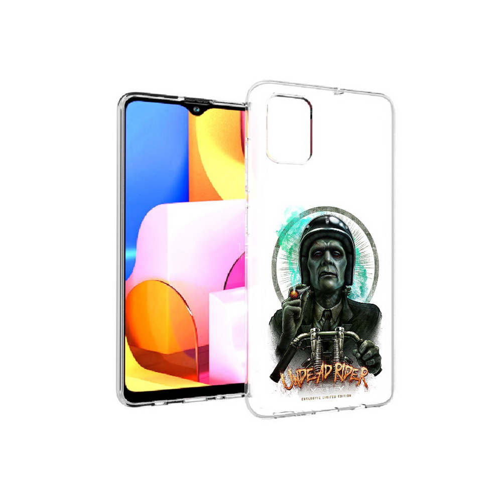 

Чехол MyPads Tocco для Samsung Galaxy A71 зеленый мужчина с сигаретой на мотоцикле, Прозрачный, Tocco