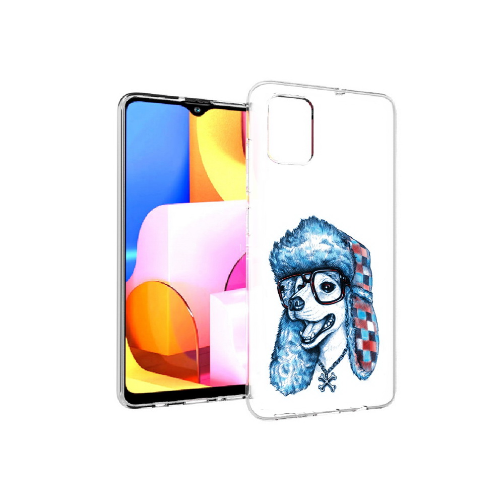 

Чехол MyPads Tocco для Samsung Galaxy A71 зимний пес (PT142122.485.362), Прозрачный, Tocco