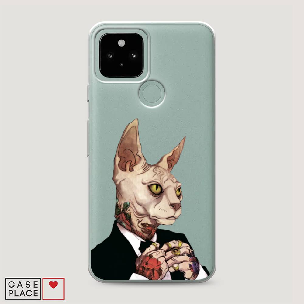 

Чехол Awog на Google Pixel 5 "Татуированный сфинкс", Разноцветный, 270750-7