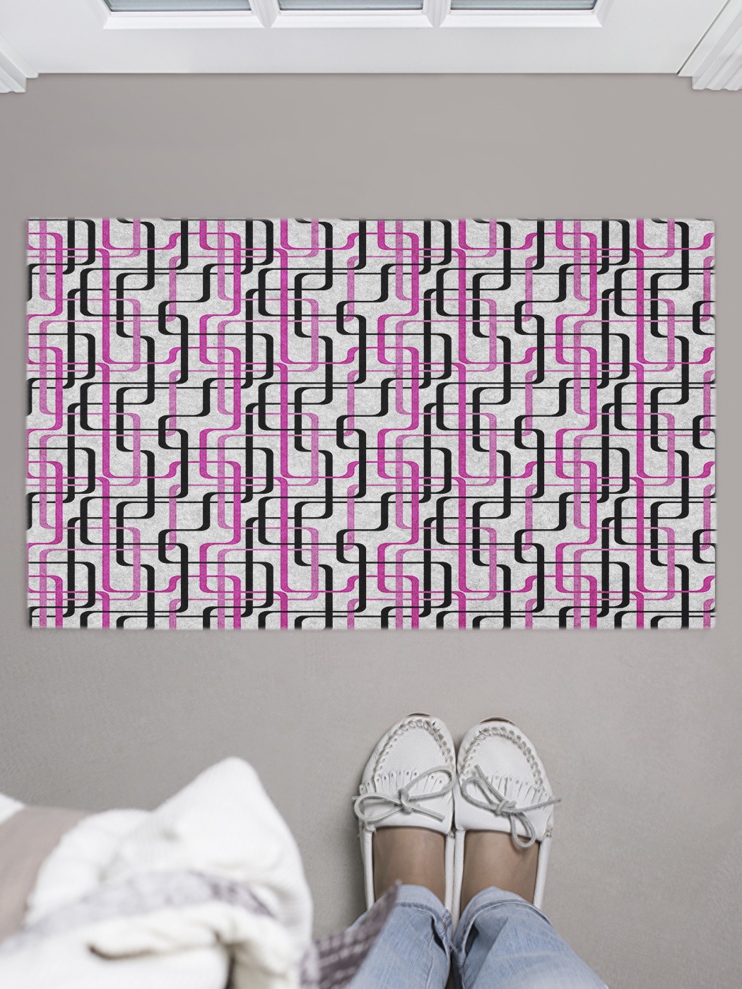 

Придверный коврик в прихожую для обуви, на резиновой основе, 75x45 см door_48184 JoyArty