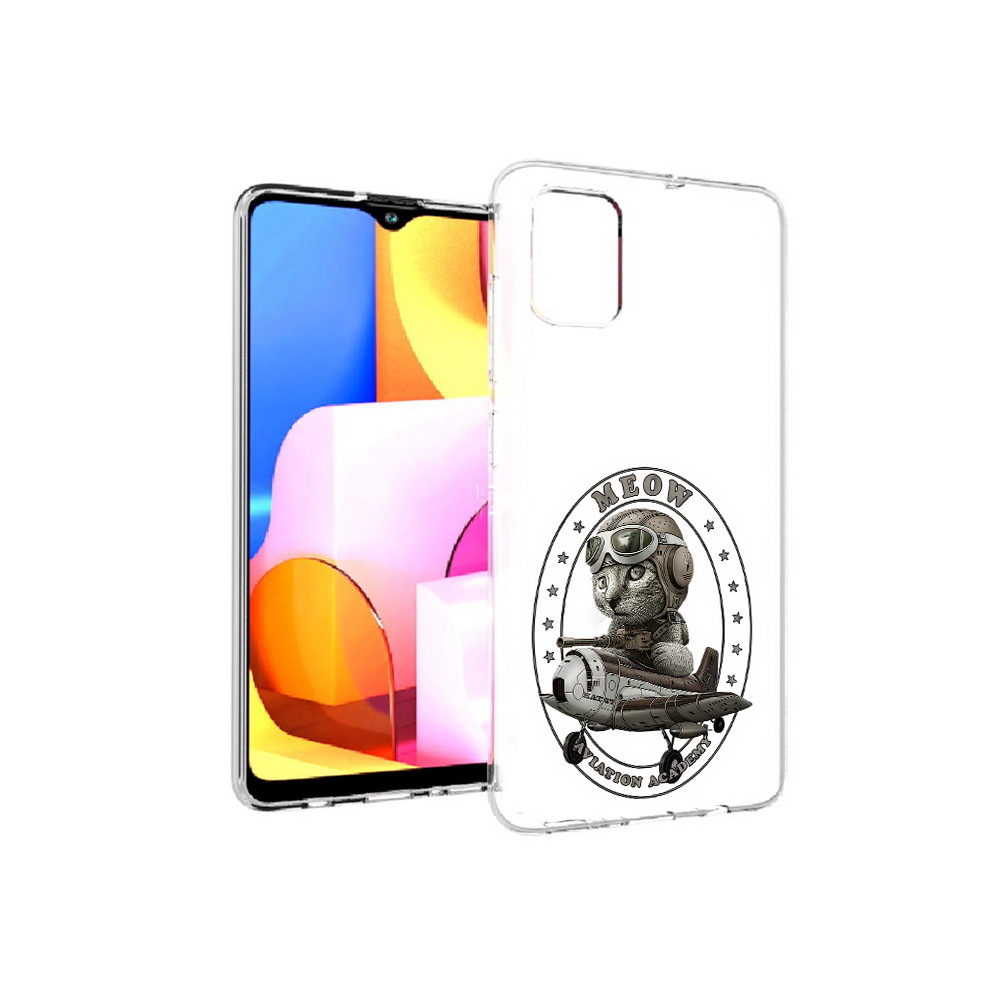 

Чехол MyPads Tocco для Samsung Galaxy A71 кот в самолете (PT142122.485.395), Прозрачный, Tocco