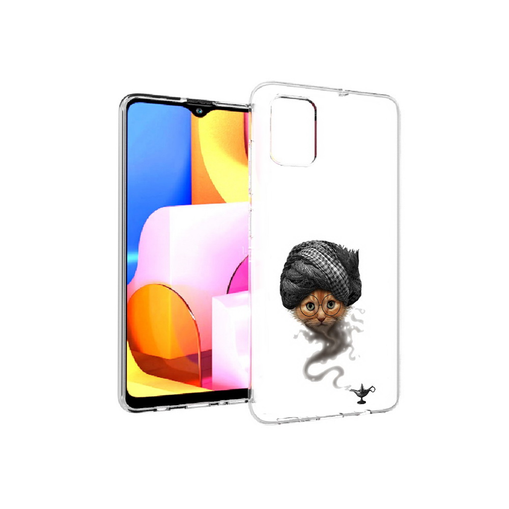 

Чехол MyPads Tocco для Samsung Galaxy A71 кот джин (PT142122.485.398), Прозрачный, Tocco