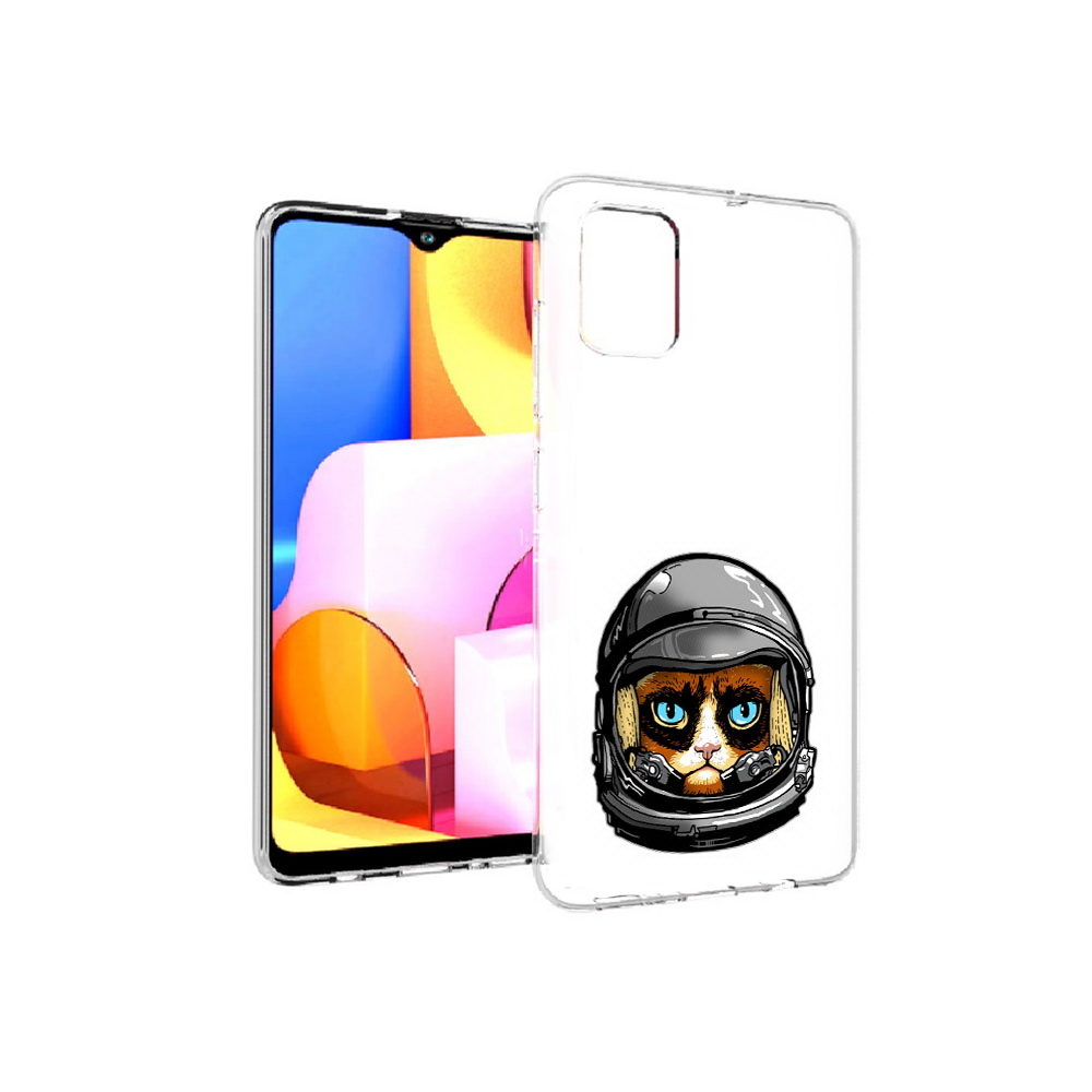 

Чехол MyPads Tocco для Samsung Galaxy A71 кот космонавт (PT142122.485.400), Прозрачный, Tocco
