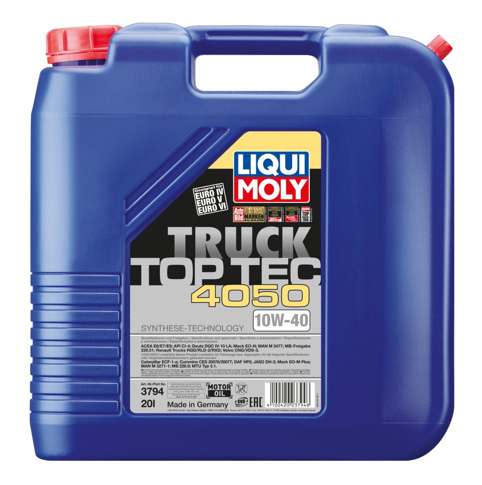 Моторное масло LIQUI MOLY Top Tec Truck 4050 10W40 20л