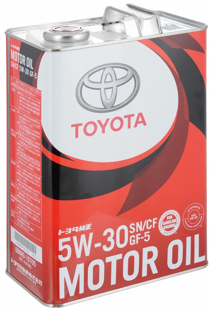 фото Масло моторное toyota motor oil sp/gf-6 5w-30 синтетическое 4 л 08880-13705