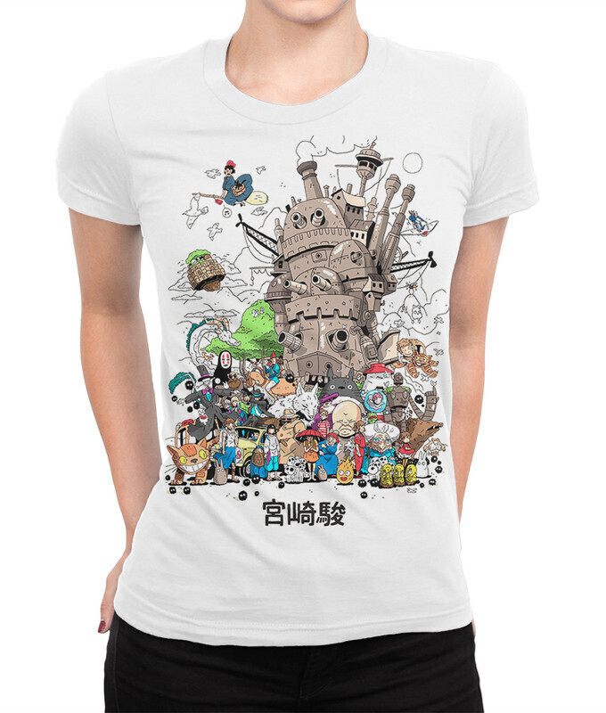 

Футболка женская Dream Shirts Студия Гибли 10003071 белая L, Студия Гибли 10003071