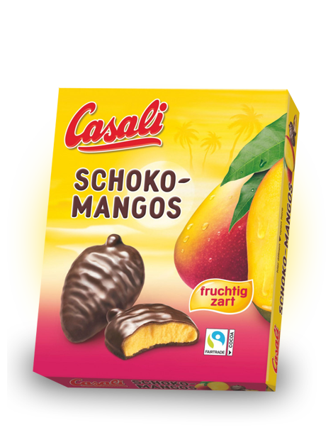 Манговое суфле в шоколаде Casali Шоколадные манго 150 гр Упаковка 10 шт