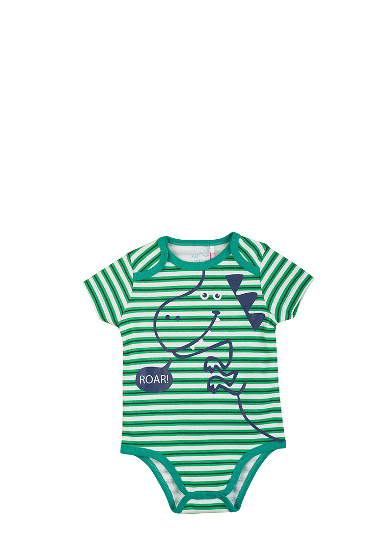 Боди для новорожденных  СберМегаМаркет Боди детское Kari baby SS22B07100408 цв. зеленый р. 68