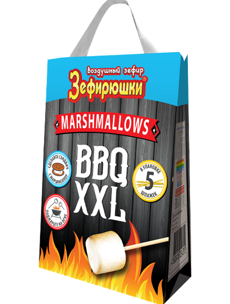 Маршмеллоу Зефирюшки BBQ XXL 200 гр Упаковка 10 шт