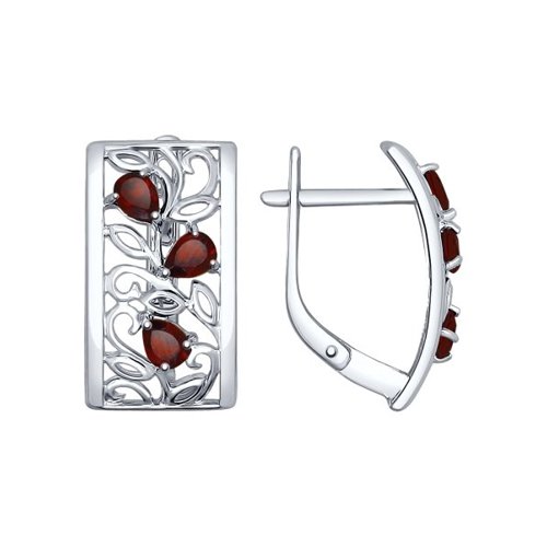 

Серьги из серебра с гранатом SOKOLOV 92021531, 92021531