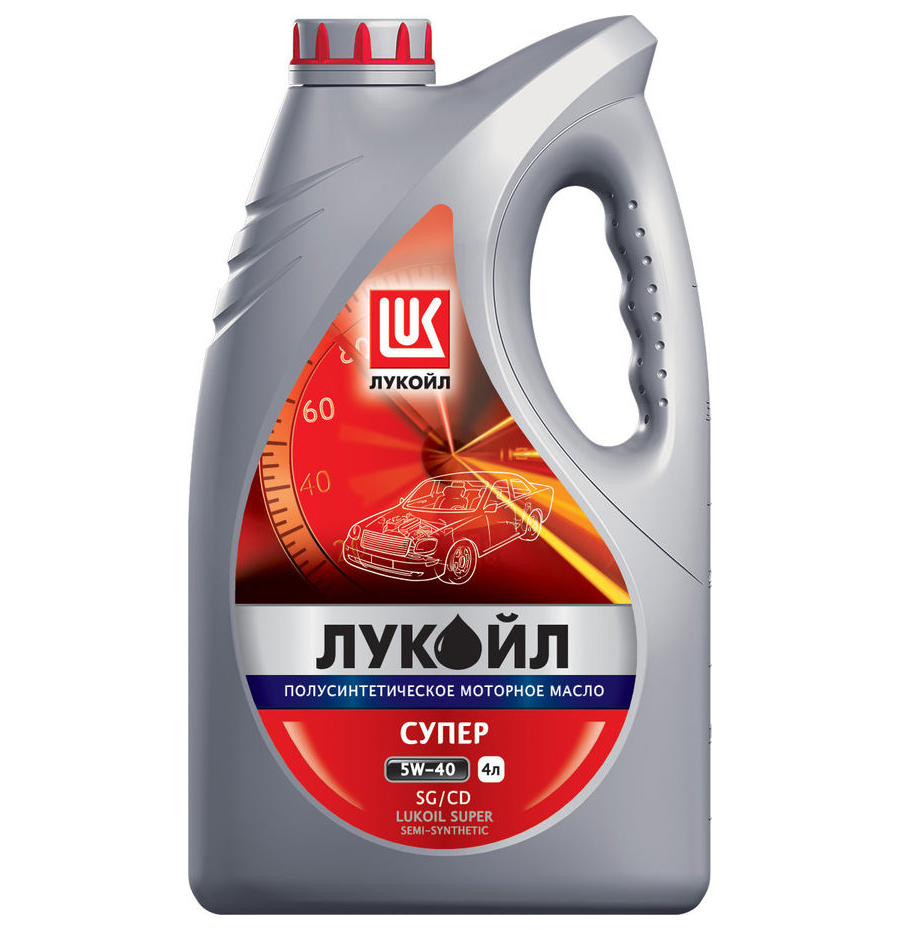 

Масло моторное Лукойл Супер SG/CD 5W-40 полусинтетическое 4 л 19442