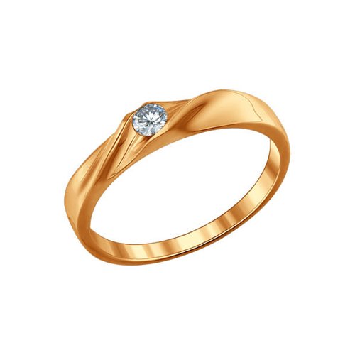 

Кольцо из серебра с фианитом р. 15 SOKOLOV 93010389, 93010389