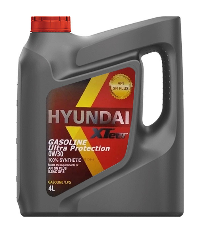 фото Масло синтетическое энергосберегающее моторное gasoline ultra protection 0w30j 4 л hyundai xteer