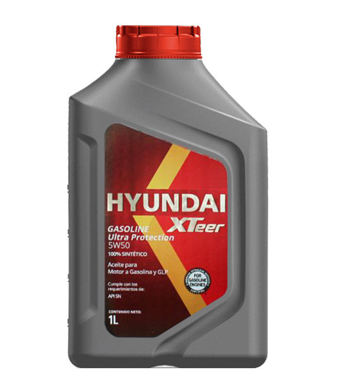 фото Масло синтетическое энергосберегающее моторное gasoline ultra protection 5w50 sn 1 л hyundai xteer