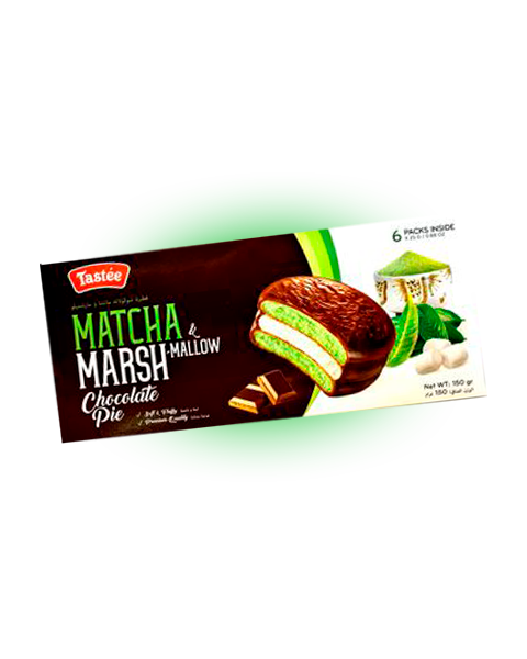 Печенье бисквитное Tastee со вкусом чая Матча 150 гр Упаковка 16 шт