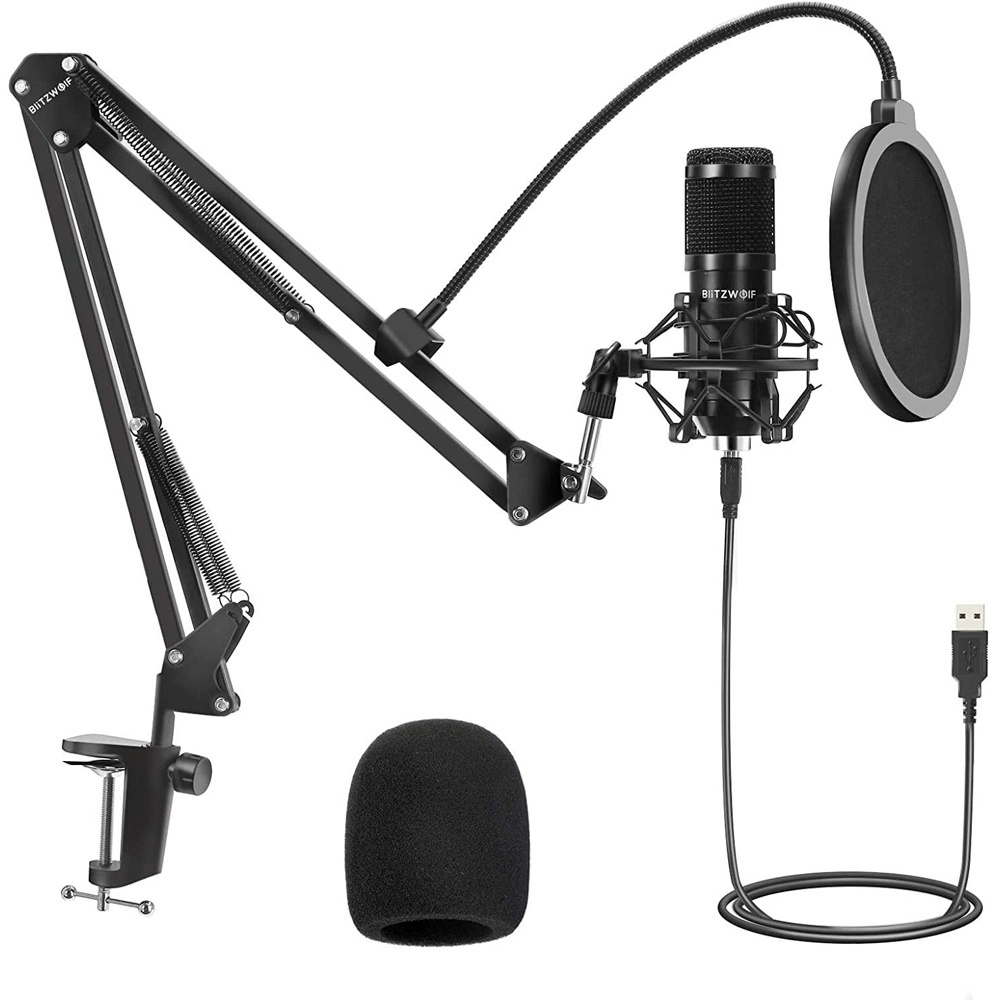 

Микрофон BlitzWolf BW-CM2 Black, BW-CM2