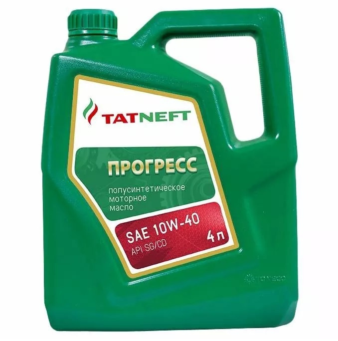 Масло Татнефть Прогресс моторное 10W40 (полусинтетика) 4л SH,SL/CF
